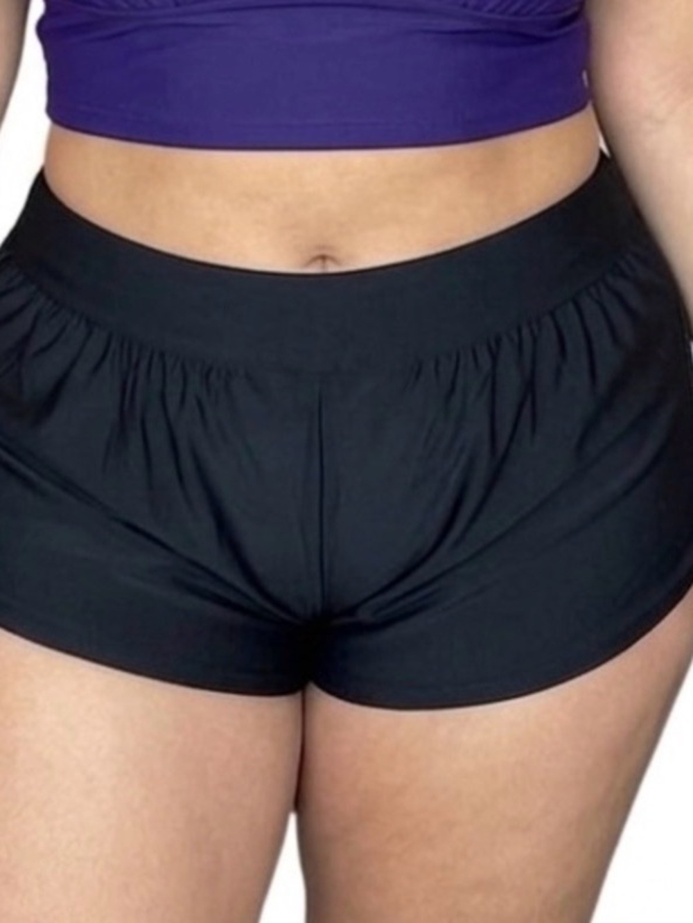 High-Rise Swim Short – Classic Black